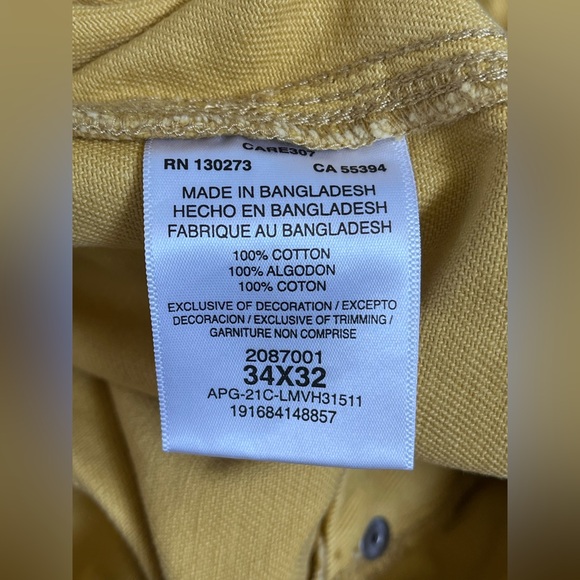 Lee Work Pants x The Hundreds 'Yellow' (size mens W34xL32) - Picture 11 of 15